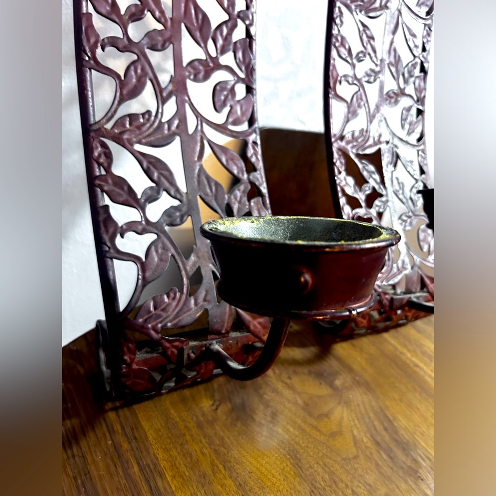 Elegant Black and Gold Candle Holder pair